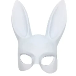 Påskefest-outfit - Voksen maskeradekaninmaske med ører - Festcosplay, udklædning, påskekostumetilbehør