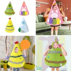 Påskeharer/kyllingkostumer Påske-rollespilskostumer Børn Dyreudklædning til festdekoration Chick Easter Egg Yel