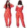 PYJAMAS ONESIE Kigurumi Jumpsuit Kostume JULETRÆ [ONESIE3]_MGF