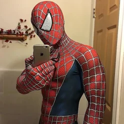 Raimi Spider-Man Børn og Voksen Jumpsuit Cosplay Kostume Udklædning Gave Voksen L (170-180)_yux Adult L (170-180)
