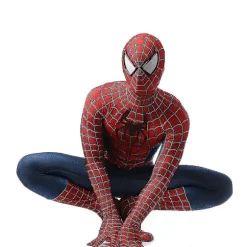 Raimi Spider-Man Jumpsuit Cosplay Kostume til Børn og Voksne - Kostumefestgave Adult XXL (185-190)