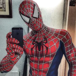 Raimi Spider-Man Jumpsuit Cosplay Kostume til Børn og Voksne - Festgave - WELLNGS Adult M (160-170)