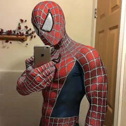 Raimi Spider-Man Jumpsuit Cosplay Kostume til Børn og Voksne - Festgave - WELLNGS Adult M (160-170)