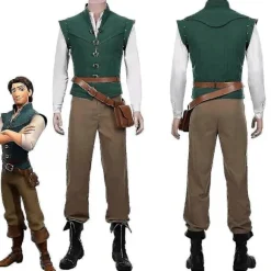 Rapunzel & Flynn Rider Halloween Kostumesæt til voksne i størrelse XXL XXL
