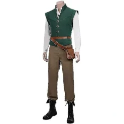 Rapunzel & Flynn Rider Halloweenkostumesæt til voksne i størrelse XXL XXL