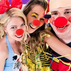 Rød Cirkus Clown Næse Julekostume Fest Cosplay Svampe Næser Rød Næse Halloween Dekoration