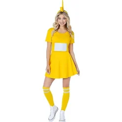 Rød# Kvinder Teletubbies Kostumer Dipsy Tank Kjole Rød Po Gul Laa-laa Lilla Tinky Winky Outfits Til Voksen 4 6years teletubbies