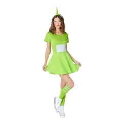 Rød# Kvinder Teletubbies Kostumer Dipsy Tank Kjole Rød Po Gul Laa-laa Lilla Tinky Winky Outfits Til Voksen 4 6years teletubbies