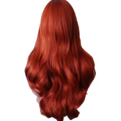Rød lang bølget krøllet Jessica Rabbit Cosplay Paryk til kvinder, CJY