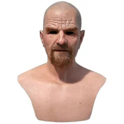 Realist Old Man Maske Latex Halloween Cosplay Party Fuld Ansigtsmasker Hovedbeklædning Fg (FMY)