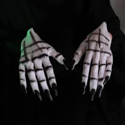 Realistisk handske til Halloween, Demon Håndhandsker Skræmmende Lange Handsker med Fingeraftryk, Høj Kvalitet Naturlig Latex Horrorfilm Cosplay Kostume | Fyndiq