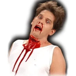 Realistisk look Avskuren hals Halloween Maskerad Nature one size
