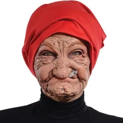 Realistiske Bedstemor Masker - Livagtige Ældre Ansigt Masker til Kostumer, Spøg og Fester