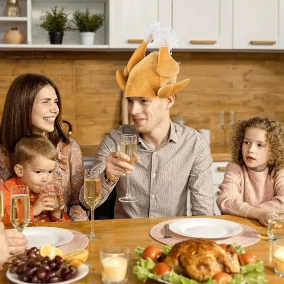Redstar Fancy Dress - Fancy Hat til jul - Kalkunformet - C