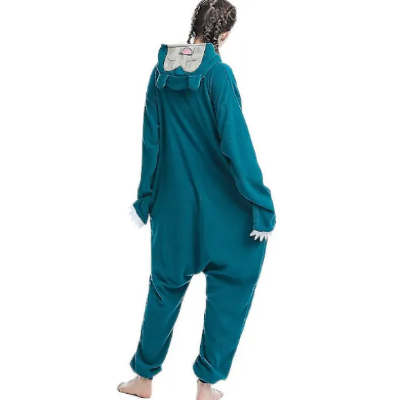 Reedca Snorlax Voksen Onesie Halloween Cosplay Kostumer Anime Pyjamas til kvinder og piger, knaplukning 2-FA- 2 XL