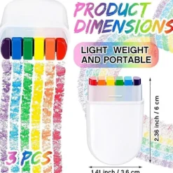 Regnbue Ansigtsmaling Pride Ansigts- og Kropsmalingssæt Regnbue Makeup Stick til Festligheder Cosplay Fødselsdags Makeup Tilbehør C