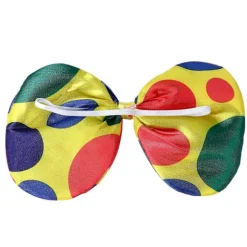 Regnbue Klovnekostume Paryk Svamp Næse Prikker Butterfly Hvid Handske Klovnesæt til Cosplay Beklædningsrekvisitter