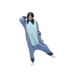 Regnbuehorn Monster Stitch Tøj Pyjamas Jumpsuit Nattøj Dyr Hættetrøje - Perfekt blå .. blue 85cm
