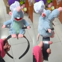Remy Ratatouille Hårbånd/ Aksel-Siddende Boss Remy Plyslegetøj Hårbånd Halloween Kostume Hovedbeklædning Rotte Hårbånd