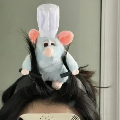 Remy Ratatouille Hårbånd/ Aksel-Siddende Boss Remy Plyslegetøj Hårbånd Halloween Kostume Hovedbeklædning Rotte Hårbånd