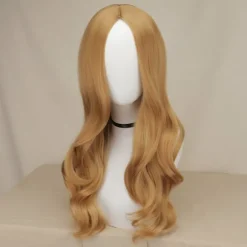 Resident Evil: Bela Dimitrescu Vampyrdam Cosplay kostume Bela Kjole+Paryk sæt Kun Paryk{FY} Only Wig One Size