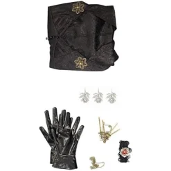 Resident Evil: Bela Dimitrescu Vampyrdam Cosplay kostume Bela Kjole+Paryk sæt Kun Costu{FY} Only Costume Women S