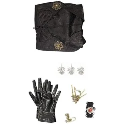 Resident Evil: Bella Dimitrescu Vampyr Dame Cosplay Kostume Bella Kjole + Paryk Sæt - Perfekt Only Costume Women XL
