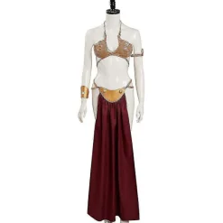 Return Of The Jedi Cosplay Kostume Prinsesse Leia Slave Uniform Outfit Kvinder Sexet Gylden Bikini Sæt Til Halloween Karneval Fest L