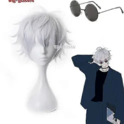 [RM]2023-Gojo Satoru Cosplay Parykker Anime Jujutsu Kaisen Gojo Kort Varmebestandigt Syntetisk Hår Med Parykhætte Typeruk Uden Øjenlap _xx Gojo Satoru wig B | Fyndiq