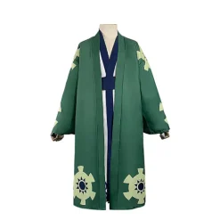 Roronoa Zoro Cosplay Kostume Kimono Robe Kappe Bælte Fuld Dragt Fo