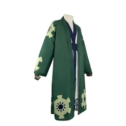 Roronoa Zoro Cosplay Kostume Kimono Robe Kappe Bælte Fuld Dragt Fo
