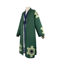 Roronoa Zoro Cosplay Kostume Kimono Robe Kappe Bælte Fuld Dragt Fo