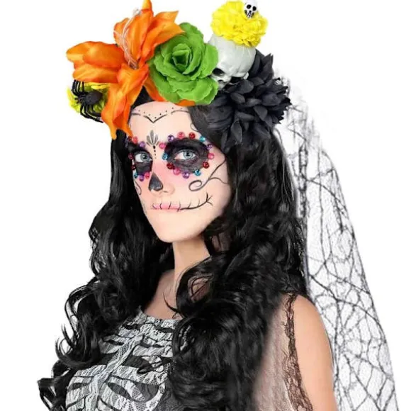 Rose Blomsterkrone Hovedbøjle Foto Rekvisitter Boho Halloween Hovedbeklædning A14