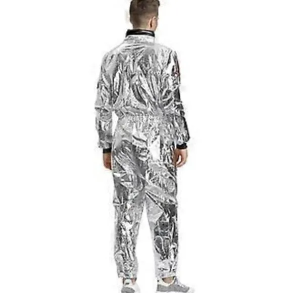 Rumdragt til rumfartsastronaut Cosplay Uniform til mænd og kvinder Halloween Karneval Performance Kostume (M Mænd)