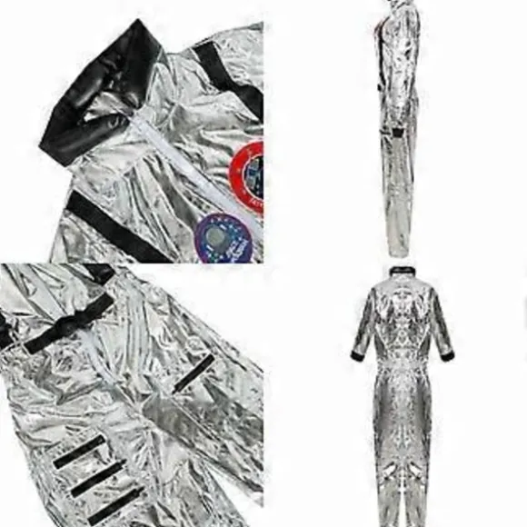 Rumdragt til rumfartsastronaut Cosplay Uniform til mænd og kvinder Halloween Karneval Performance Kostume (M Mænd)