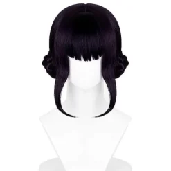 Rumi Cosplay Paryk Syntetisk Hårforlængelse Hestehale til Daglig Brug (FMY) Black purple Zoey