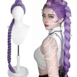 Rumi Paryk til Demon Hunters Cosplay Purple Rumi