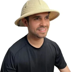 Safari Pith Hat til voksne – Fransk Beige Kostumehjelm - Forskere - Eventyr - Tropisk Hjelm