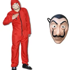 Salvador Dali La Casa De Papel Cosplay Pengehus Jumpsuit Endast Kostume OnlyCostume OnlyCostume M