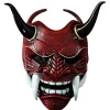 Samurai Hannya Oni Latex Maske Japansk Skræmmende Monster Kabuki Samurai Dæmon Hovedbeklædning Halloween Maskerade Cosplay Fest Kostume Rekvisitter
