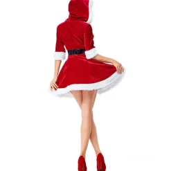 Santa Claus Pengpeng Princess Kjole, V-hals Slim Fit med Bælte, R