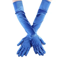 Satinhandsker Bryllupshandsker Performancehandsker Bankethandsker Gallahandsker Satin Lange Handsker til Kvinder Formelle Dansehandsker Rød Rød Red
