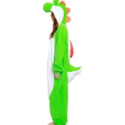 SAZAC Fleece Kostume Super Mario Yoshi Kigurumi Cosplay Julegaver ^-XA M