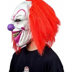 Scary Evil Killer Joker Clown Latex Maske Halloween Horror Cosplay Kostume Rekvisit Til Voksne Fuld Hoved