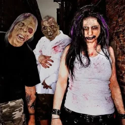 Scary Walking Monster Mask Død Zombie Scary Halloween Costume Party Full Latex Cosplay Props Voksen