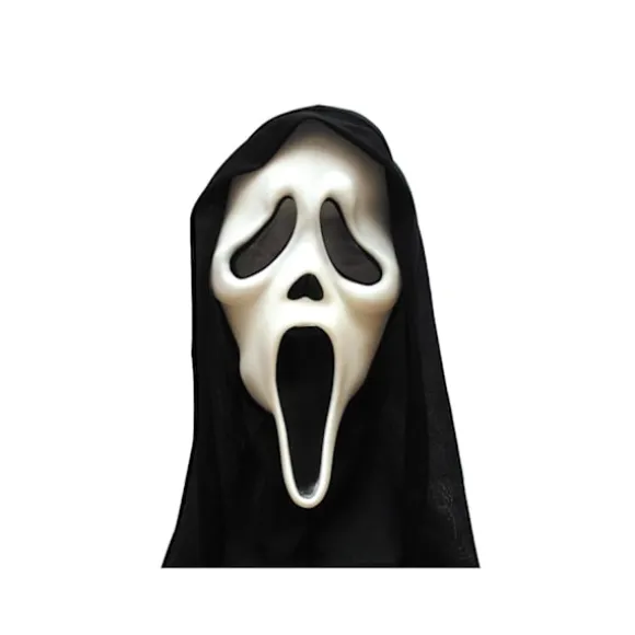 Scream Maske Maskerade Halloween LICENSERET Svart-FS- Black one size