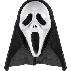 Scream Maske til Halloween Kostume Lavet af Holdbart Hårdt Materiale til Voksne til Skræmmende Filmkostume, Ghost Face Halloween Spøgelsesmaske, One Size | Fyndiq