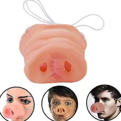 Sød Halloween gummi grisenæse kostume med elastikbånd kostume dyr maske snude tema fest maske rekvisitter kød