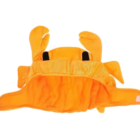 Sød Krabbehat til Cosplay Design Orange 39x30cm Fotorekvisit 1 stk