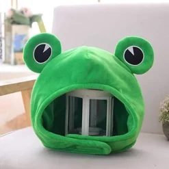 Sød plysset frøhue halstørklæde kasket festklædning cosplay kostume Color2
